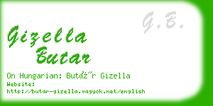 gizella butar business card